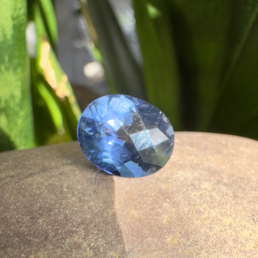 Oval Checkerboard Oval Cut Spinel Doublet